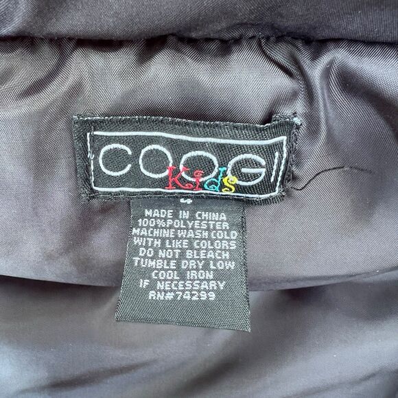 Coogi Kids Sz 4 Puffer Vest‎ Full Zip Vest FLAW - Picture 5 of 11